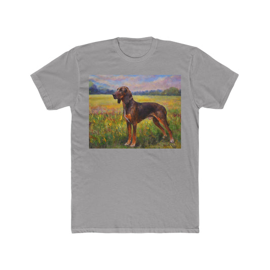 Plott Hound Men's Fitted Cotton Crew Tee