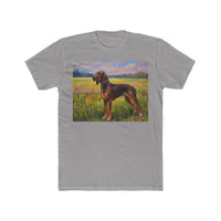 Plott Hound Men's Fitted Cotton Crew Tee