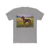 Plott Hound Men's Fitted Cotton Crew Tee