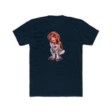 German Short-Hair Pointer 'Benny' Men's Cotton Crew Tee