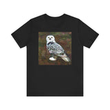Snowy White Owl - Unisex Jersey Short Sleeve Tee