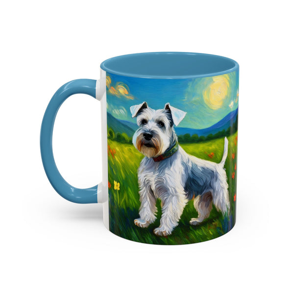 White Schnauzer Accent Coffee Mug - 2 Sizes