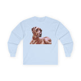 Rhodesian Ridgeback 'Thor' Unisex Cotton Long Sleeve Tee