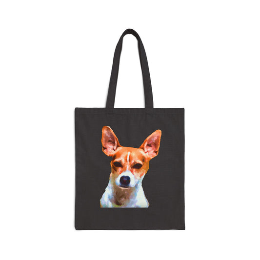 Rat Terrier Cotton Tote Bag
