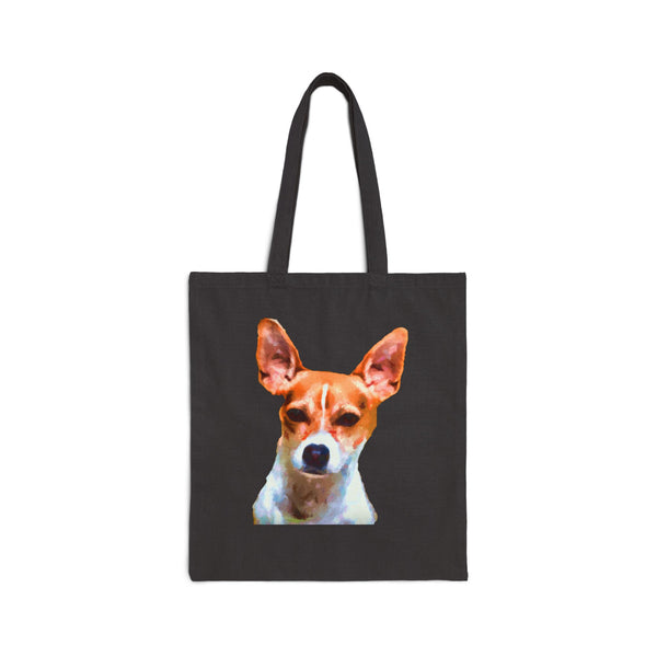 Rat Terrier Cotton Tote Bag