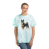 Black & Tan Shiba Inu  -  Tie-Dye Tee, Cyclone