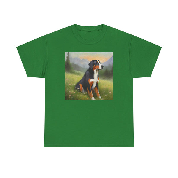 Greater Swiss Mountain Dog Unisex Heavy Cotton Tee