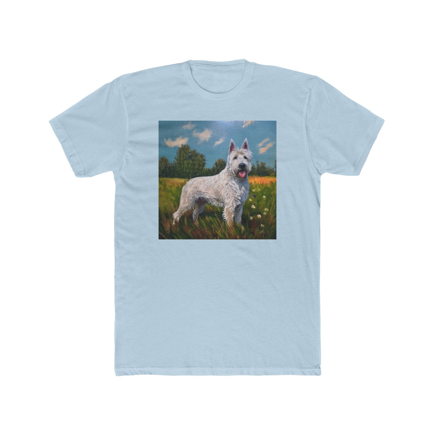 Bouvier des Ardennes Men's Fitted Cotton Crew Tee