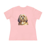 Lhasa Apso  Women's Relaxed Fit Cotton Tee