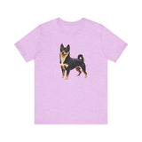 Black & Tan Shiba Inu --  Unisex Jersey Short Sleeve Tee