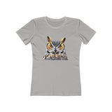 Great Horned Owl 'Hooty' - Women's Slim Fit Ringspun Cotton T-Shirt