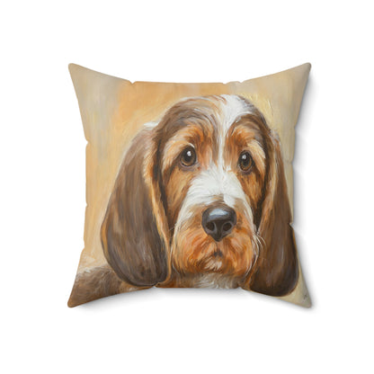 Basset Fauve de Bretagne Polyester Throw Pillow