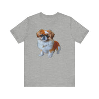 Pekingese Puppy Unisex Jersey Short Sleeve Tee