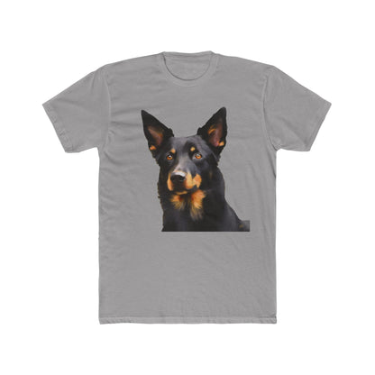 Australian Kelpie #2 Men's Fitted Cotton Crew Tee