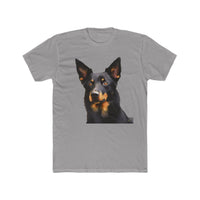 Australian Kelpie #2 Men's Fitted Cotton Crew Tee