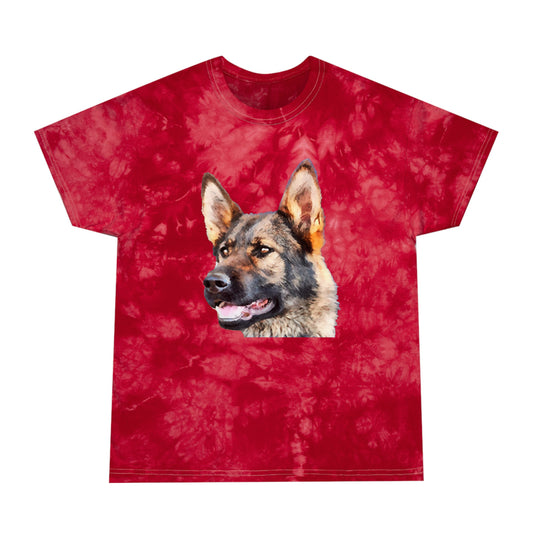German Shepherd 'Hans' Unisex Tie-Dye Tee