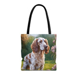 English Setter Polyester Tote Bag (AOP)