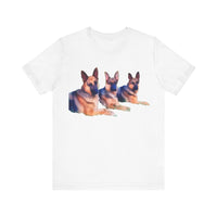 German Shepherd Trio Classic Jersey Short Sleeve Tee