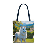 Volpino Italiano Polyester Tote Bag (AOP)