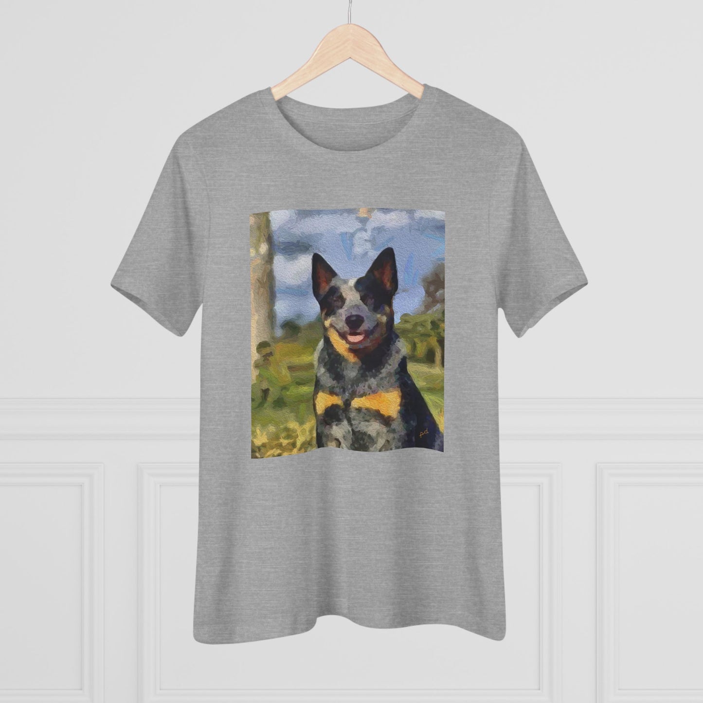 Blue Heeler - Australian Cattle Dog 'Bailey' Women's Relaxed Fit Cotton Tee