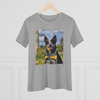 Blue Heeler - Australian Cattle Dog 'Bailey' Women's Relaxed Fit Cotton Tee