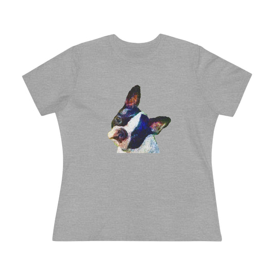 Boston Terrier 'Skipper' Women's Relaxed Fit Cotton Tee