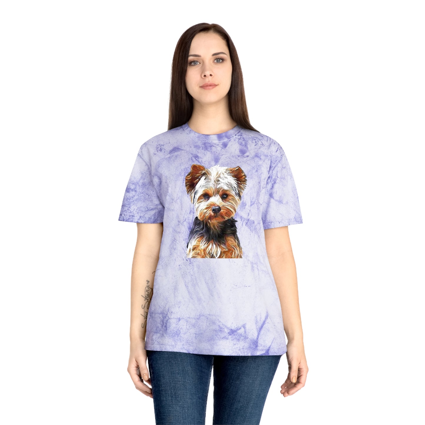 Yorkshire Terrier 'Lupis' Color Blast T-Shirt by DoggyLips™