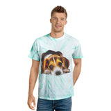 Beagle 'Daisy Mae' Unisex Cotton Tie-Dye Tee, Cyclone