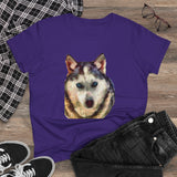 Siberian Husky "Sacha" Women's Midweight Cotton Tee
