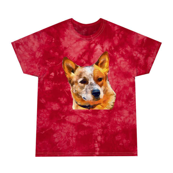 Red Heeler - Australian Cattle Dog Unisex Cotton -  Tie-Dye Tee