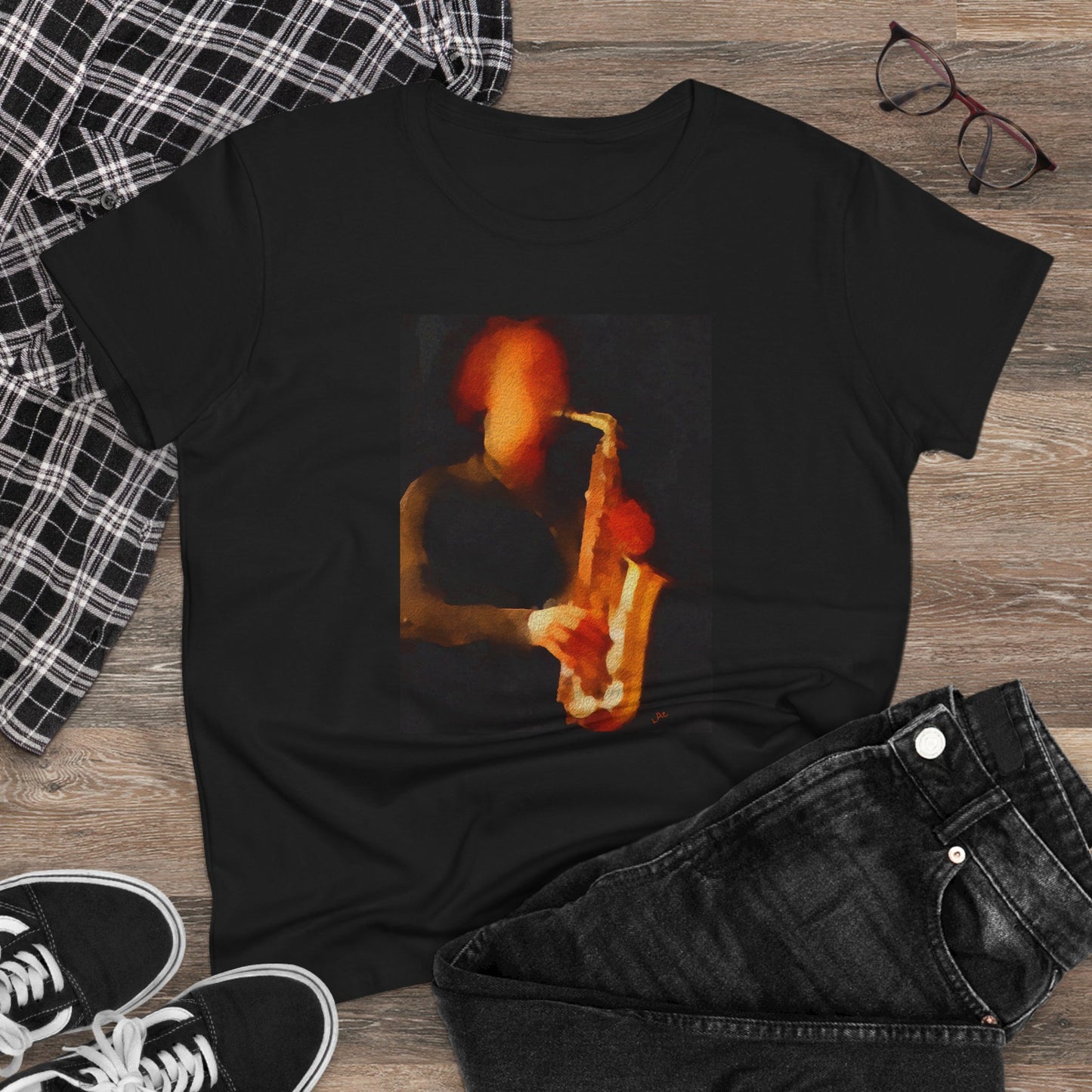 Saxophonist - Women's Midweight Cotton Tee