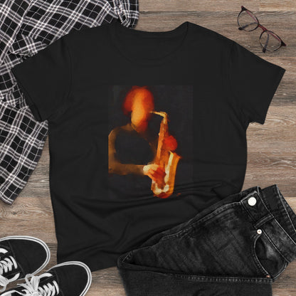 Saxophonist - Women's Midweight Cotton Tee