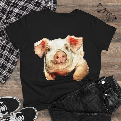 Pig 'Petunia' Women's Midweight Cotton Tee