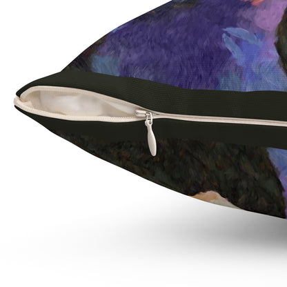 Violin 'The Bowist' Spun Polyester Throw Pillow