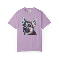 German Shepherd 'Sly' Unisex Relaxed Fit Garment-Dyed T-shirt