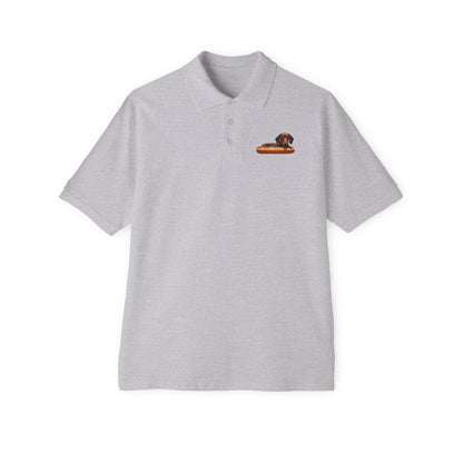 Dachshund Delight Men's Piqué Polo Shirt