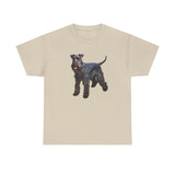 Kerry Blue Terrier Unisex Artistic Painting Cotton Tee