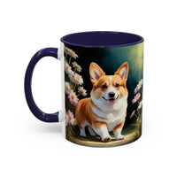 Welsh Corgi Puppy - Accent Coffee Mug (11, 15oz)