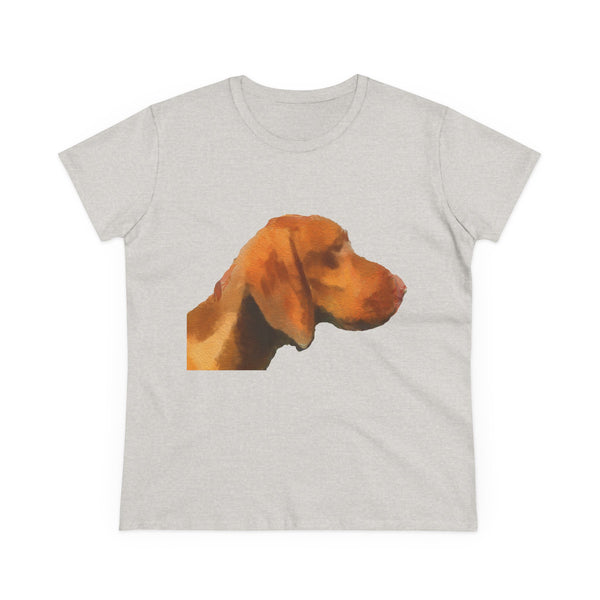 Hungarian Vizsla 'Bela' Women's Midweight Cotton Tee