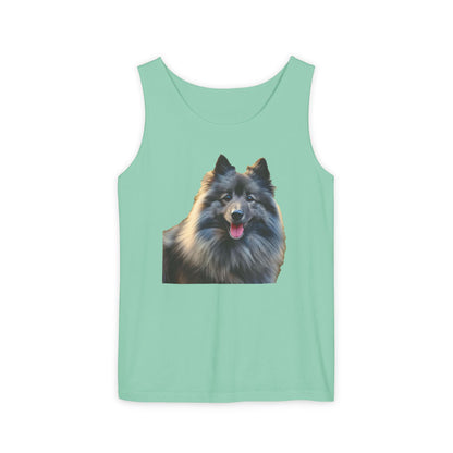 Keeshond Unisex Relaxed Fit Garment-Dyed Tank Top