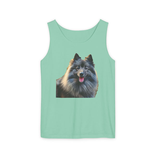 Keeshond Unisex Relaxed Fit Garment-Dyed Tank Top