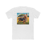 Australian Terrier Men's Fitted Cotton Crew Tee