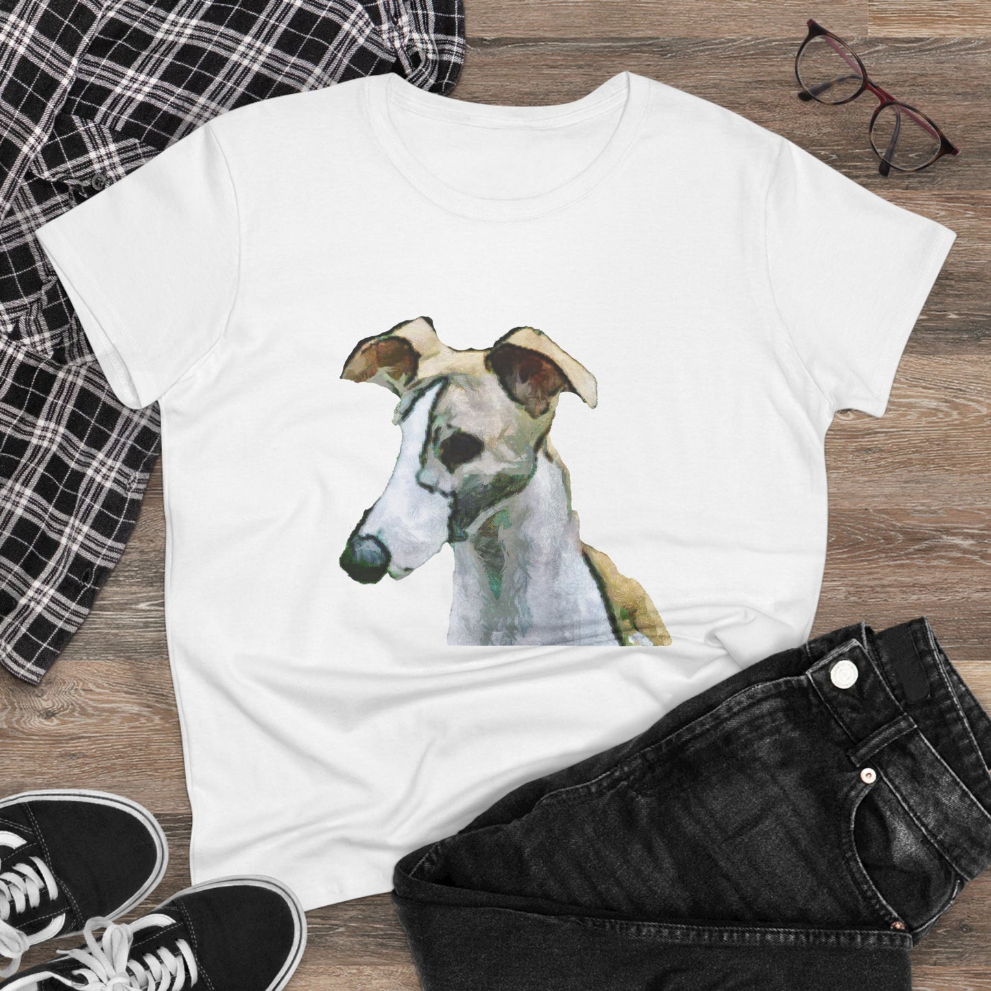 Whippet 'Simba #1' Women's Midweight Cotton Tee