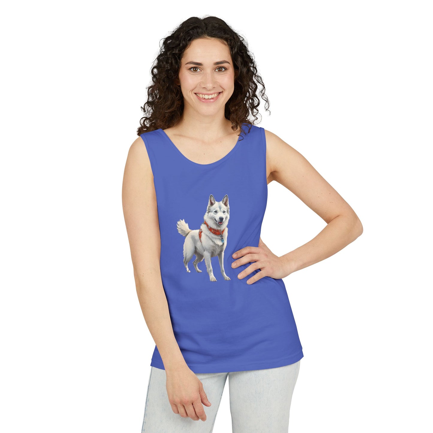 Yakutian Laika Unisex Relaxed Fit Garment-Dyed Tank Top