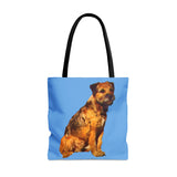 "Andrew" Fine Art Border Terrier Tote Bag