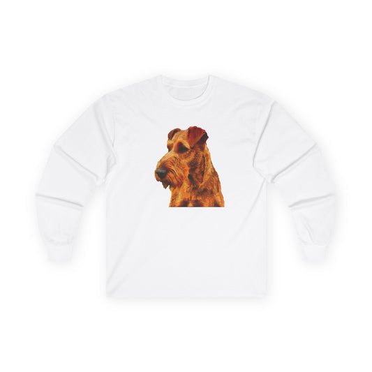 Irish Terrier 'Jocko' Unisex Cotton Long Sleeve Tee