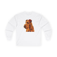 Irish Terrier 'Jocko' Unisex Cotton Long Sleeve Tee