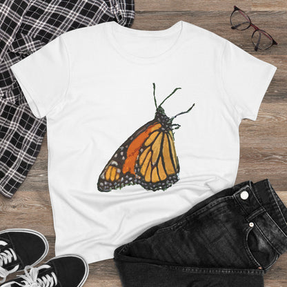 Monarch Butterfly Women's Midweight Cotton Tee