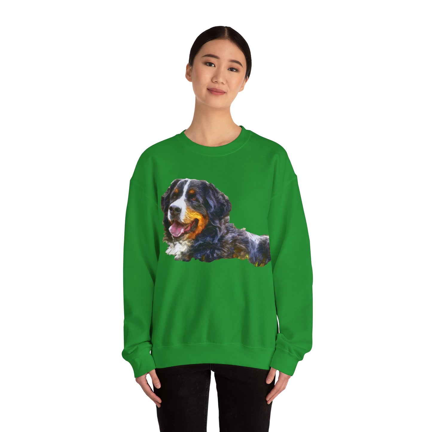 Bernese Mountain Dog Unisex 50/50 Crewneck Sweatshirt