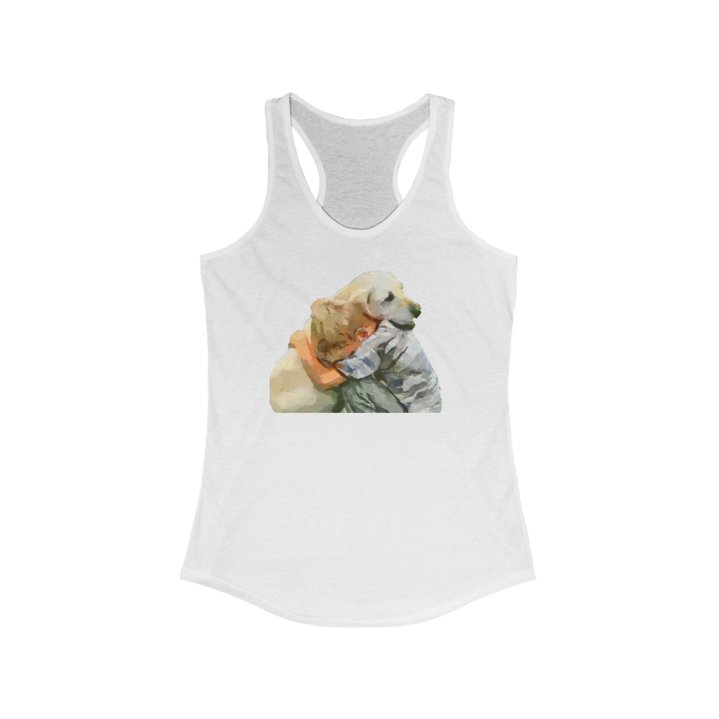 Yellow Labrador Retriever Women's  Racerback Tank